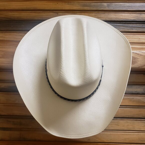 Vintage Resistol Ty Murray Collection Cowboy Western 10X Straw Hat Unisex 7-1/8 main image 4